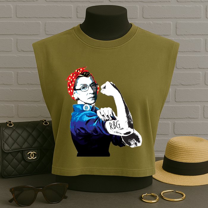 Notorious RBG Ruth Bader Ginsburg Strong Garment-Dyed Women's Muscle Tee