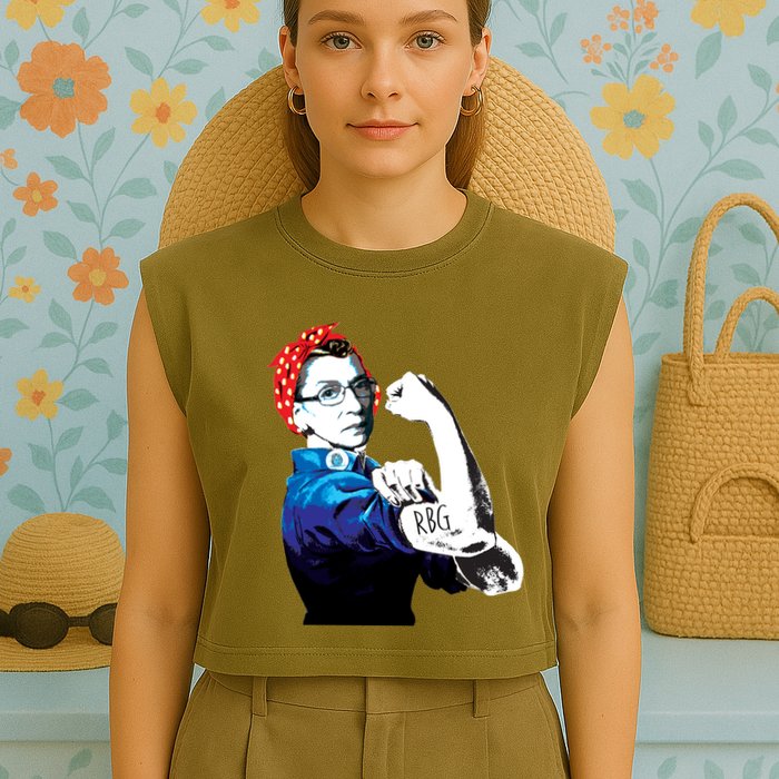 Notorious RBG Ruth Bader Ginsburg Strong Garment-Dyed Women's Muscle Tee