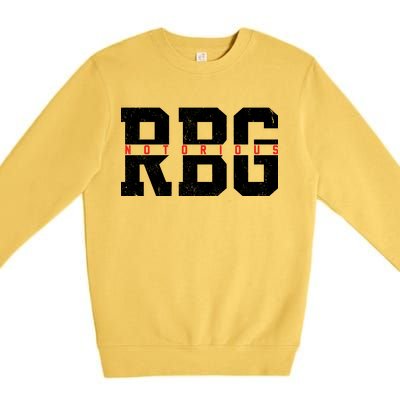 Notorious RBG Simple Logo Premium Crewneck Sweatshirt