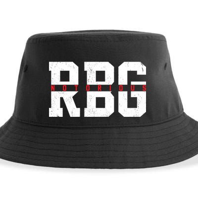 Notorious RBG Simple Logo Sustainable Bucket Hat