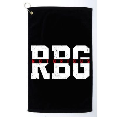 Notorious RBG Simple Logo Golf Towel