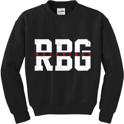 Notorious RBG Simple Logo Kids Sweatshirt