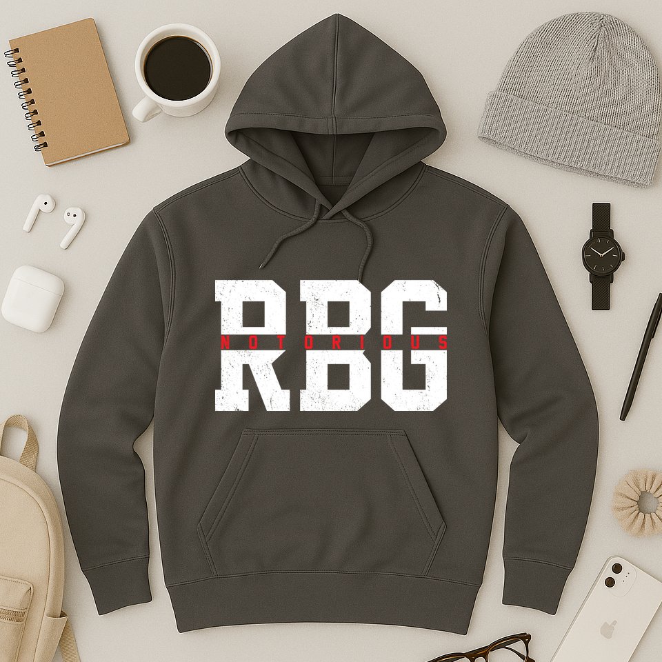 Notorious RBG Simple Logo Hoodie