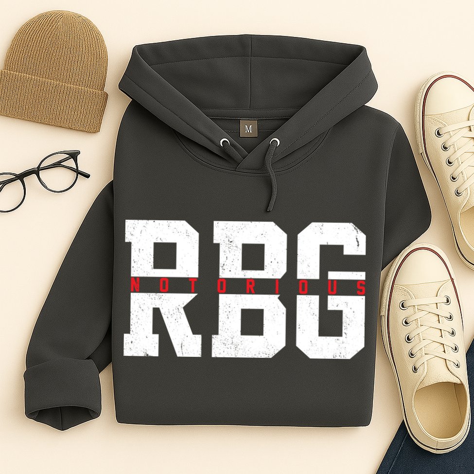 Notorious RBG Simple Logo Hoodie
