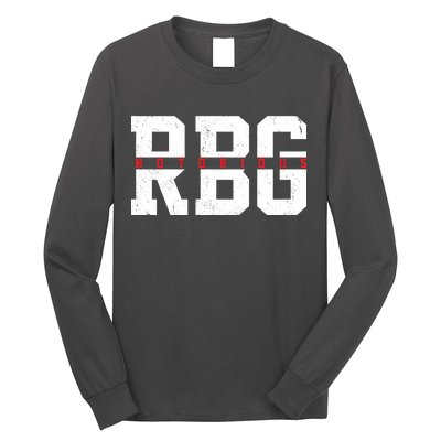 Notorious RBG Simple Logo Long Sleeve Shirt