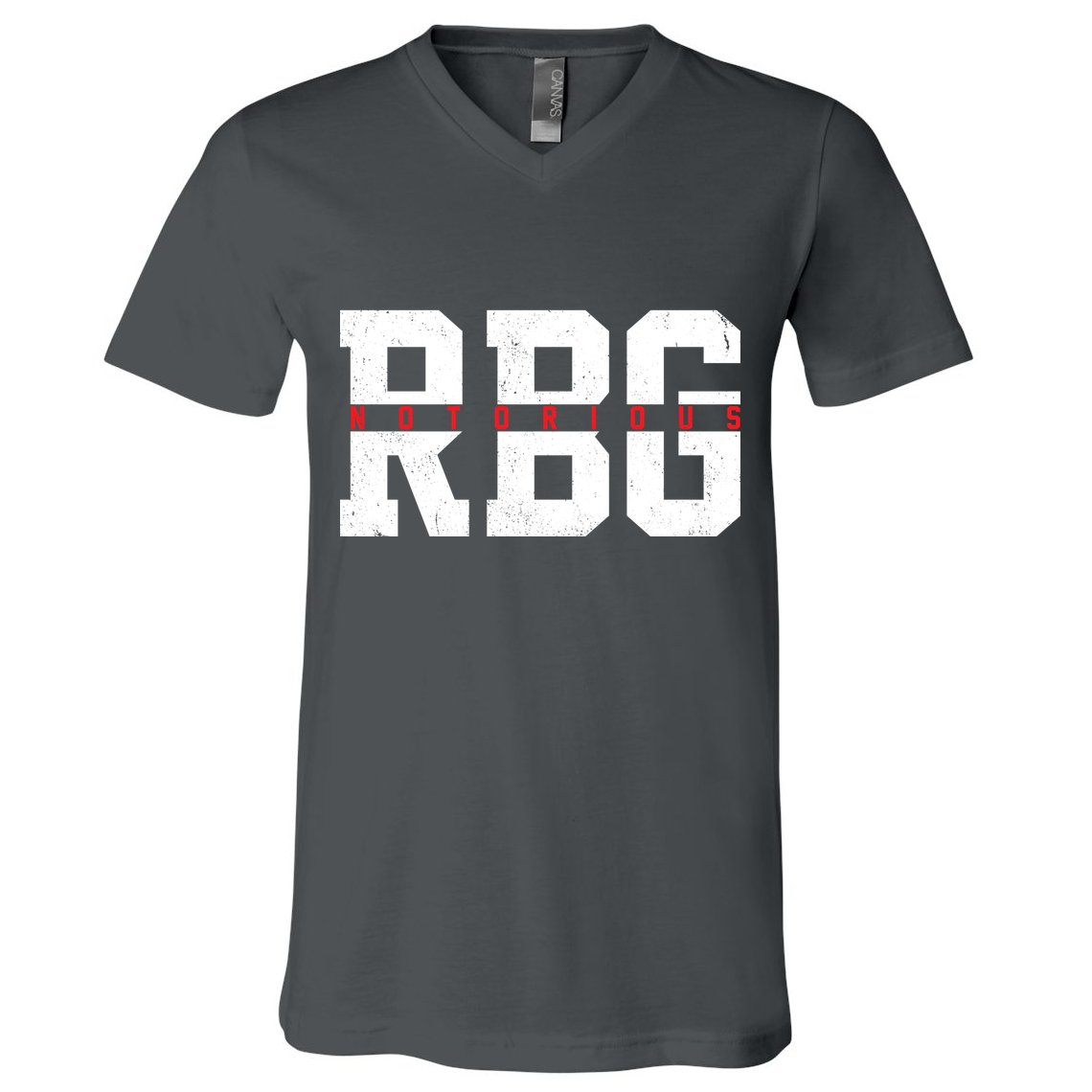 Notorious RBG Simple Logo V-Neck T-Shirt
