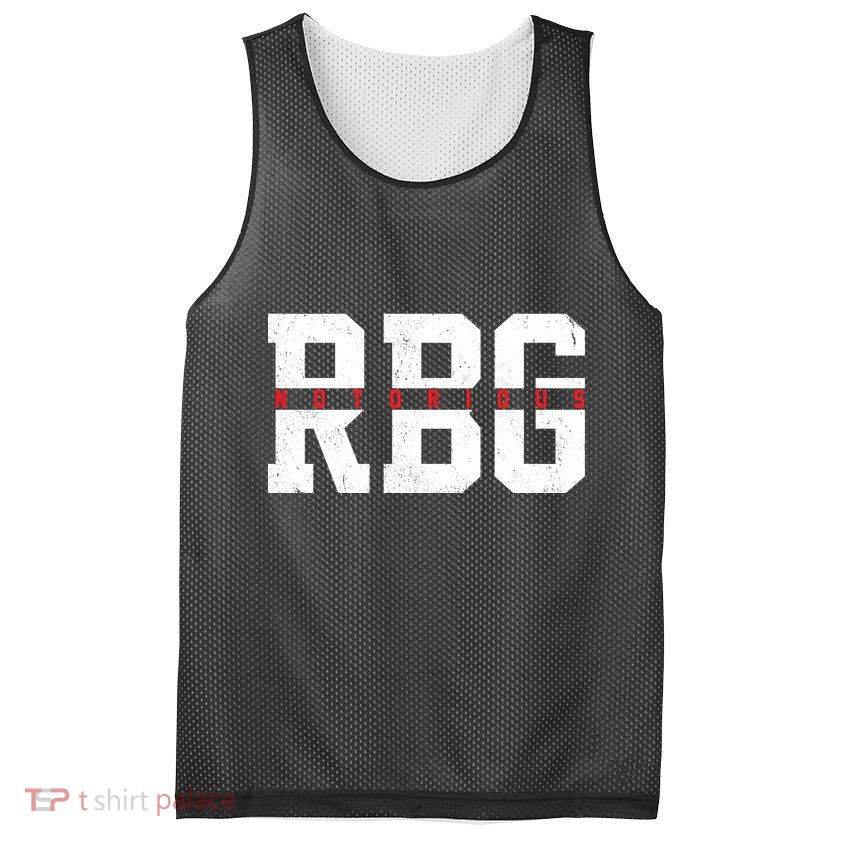 Notorious RBG Simple Logo Mesh Reversible Basketball Jersey Tank