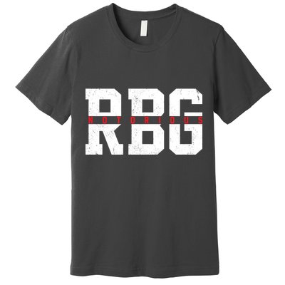 Notorious RBG Simple Logo Premium T-Shirt