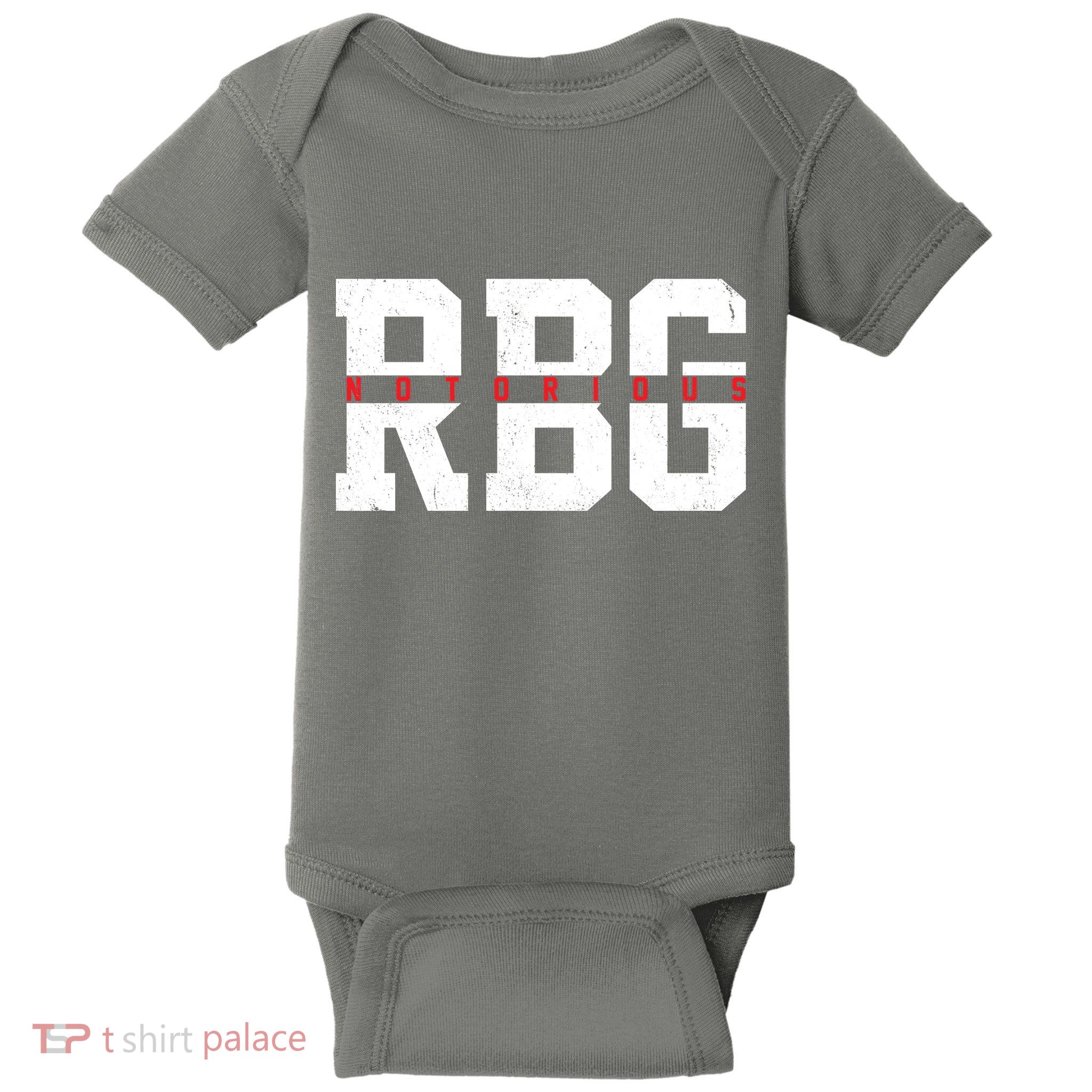 Notorious RBG Simple Logo Baby Bodysuit