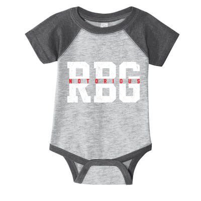 Notorious RBG Simple Logo Infant Baby Jersey Bodysuit