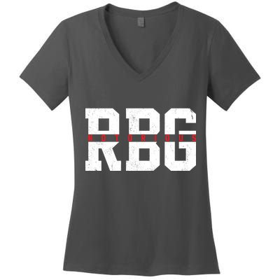 Notorious RBG Simple Logo Women's V-Neck T-Shirt