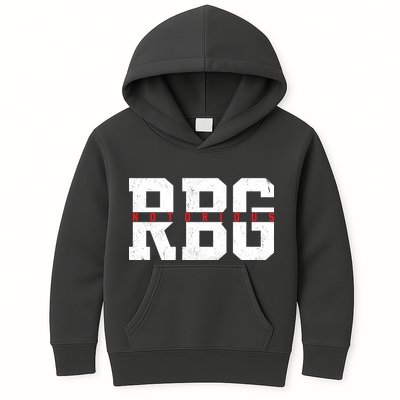 Notorious RBG Simple Logo Kids Hoodie
