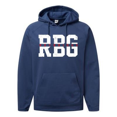 Notorious RBG Simple Logo Performance Fleece Hoodie