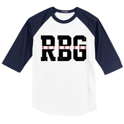 Notorious RBG Simple Logo Baseball Sleeve Shirt