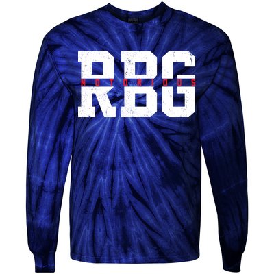 Notorious RBG Simple Logo Tie-Dye Long Sleeve Shirt