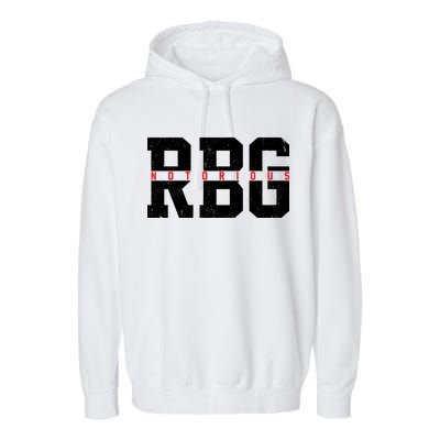 Notorious RBG Simple Logo Garment-Dyed Fleece Hoodie