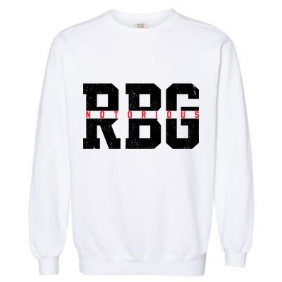Notorious RBG Simple Logo Garment-Dyed Sweatshirt