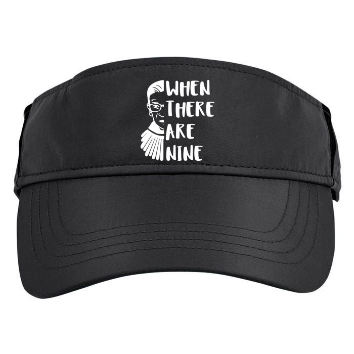 Notorious RBG When There Are Nine Adult Drive Performance Visor