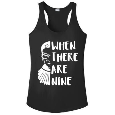Notorious RBG When There Are Nine Ladies PosiCharge Competitor Racerback Tank