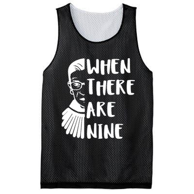 Notorious RBG When There Are Nine Mesh Reversible Basketball Jersey Tank