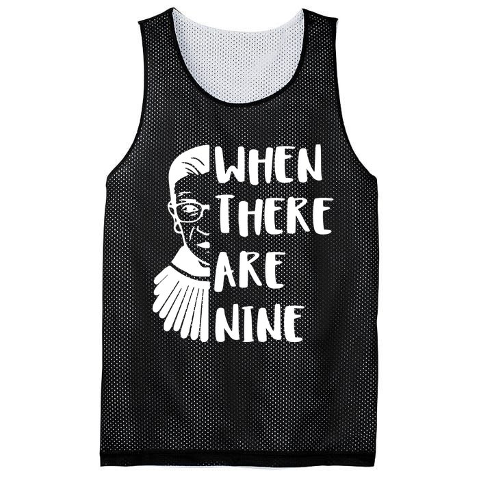 Notorious RBG When There Are Nine Mesh Reversible Basketball Jersey Tank