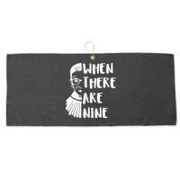 Notorious RBG When There Are Nine Large Microfiber Waffle Golf Towel