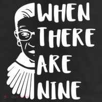 Notorious RBG When There Are Nine 25L Jumbo Tote