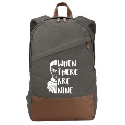 Notorious RBG When There Are Nine Cotton Canvas Backpack