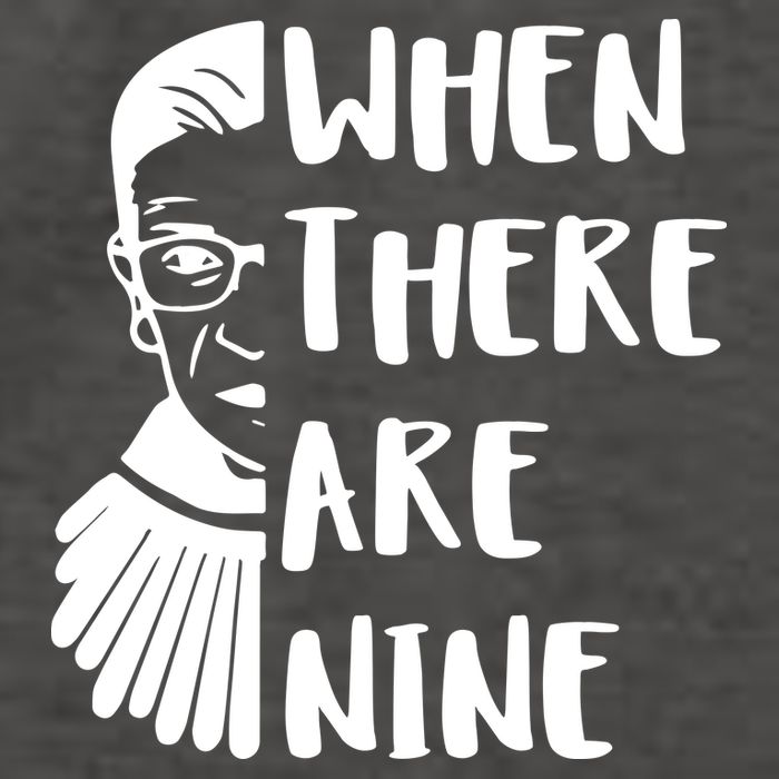 Notorious RBG When There Are Nine Vector Backpack