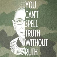 Notorious RBG You Can't Spell Truth without Ruth Legacy Tie Dye Trucker Hat