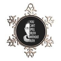 Notorious RBG You Can't Spell Truth without Ruth Metallic Star Ornament