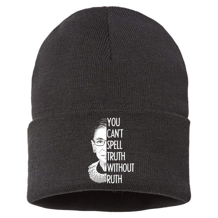 Notorious RBG You Can't Spell Truth without Ruth Sustainable Knit Beanie