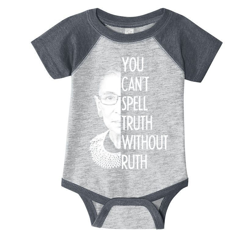Notorious RBG You Can't Spell Truth without Ruth Infant Baby Jersey Bodysuit