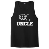 Number One Uncle No. 1 Best Bro Sibling PosiCharge Competitor Tank