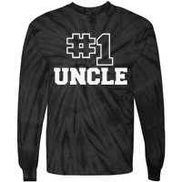 Number One Uncle No. 1 Best Bro Sibling Tie-Dye Long Sleeve Shirt