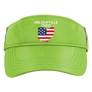 Nelsonville Ohio USA State America Travel Ohioan Adult Drive Performance Visor