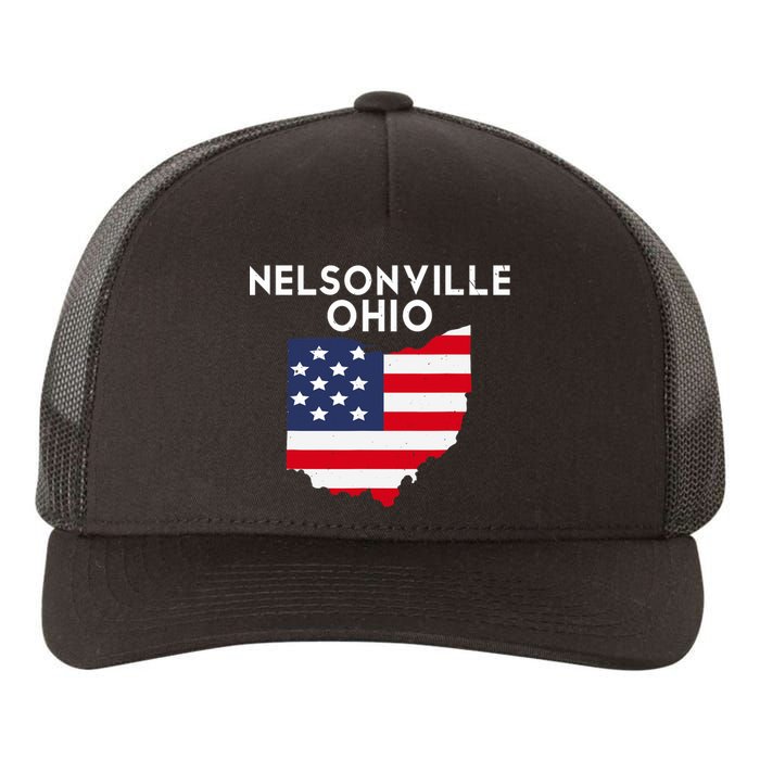 Nelsonville Ohio USA State America Travel Ohioan Yupoong Adult 5-Panel Trucker Hat