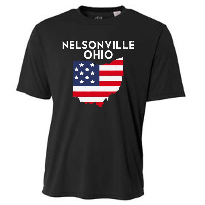 Nelsonville Ohio USA State America Travel Ohioan Cooling Performance Crew T-Shirt