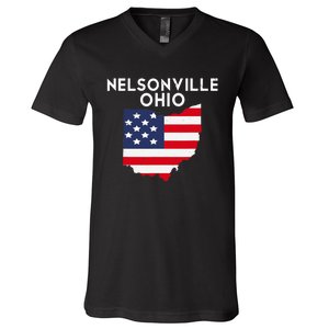 Nelsonville Ohio USA State America Travel Ohioan V-Neck T-Shirt