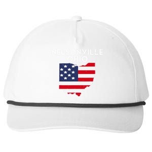 Nelsonville Ohio USA State America Travel Ohioan Snapback Five-Panel Rope Hat