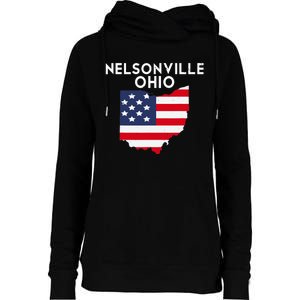 Nelsonville Ohio USA State America Travel Ohioan Womens Funnel Neck Pullover Hood