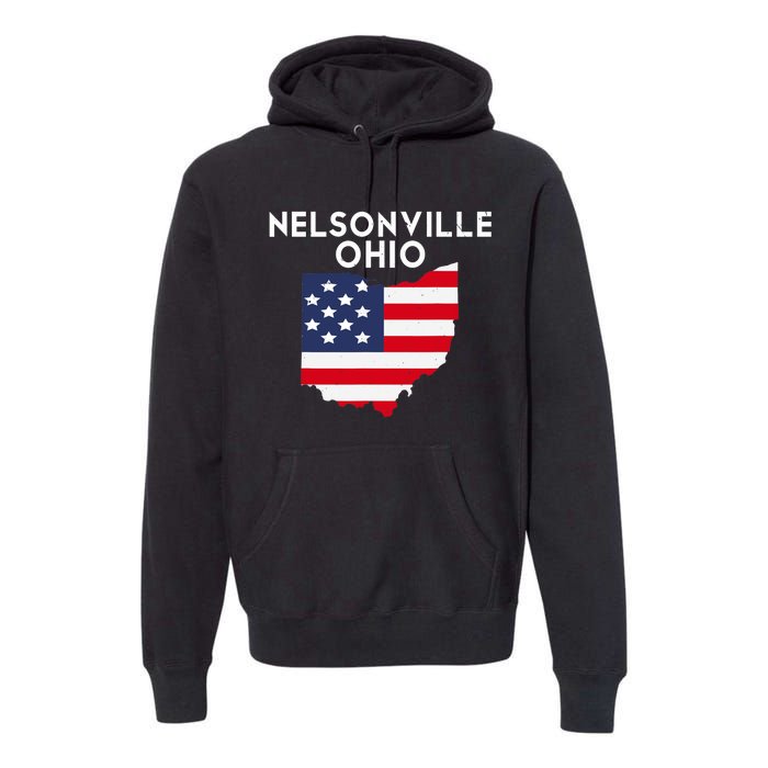 Nelsonville Ohio USA State America Travel Ohioan Premium Hoodie