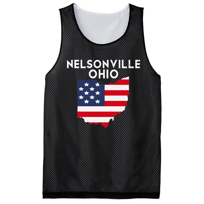 Nelsonville Ohio USA State America Travel Ohioan Mesh Reversible Basketball Jersey Tank