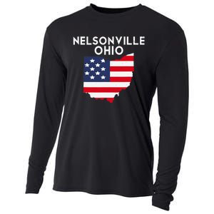 Nelsonville Ohio USA State America Travel Ohioan Cooling Performance Long Sleeve Crew