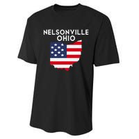 Nelsonville Ohio USA State America Travel Ohioan Performance Sprint T-Shirt