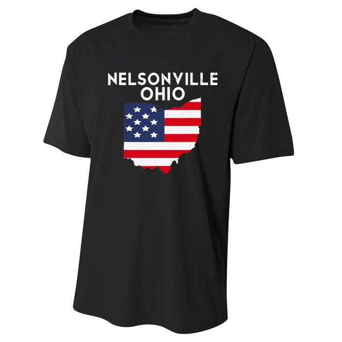 Nelsonville Ohio USA State America Travel Ohioan Performance Sprint T-Shirt