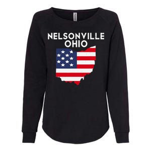 Nelsonville Ohio USA State America Travel Ohioan Womens California Wash Sweatshirt