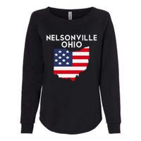 Nelsonville Ohio USA State America Travel Ohioan Womens California Wash Sweatshirt