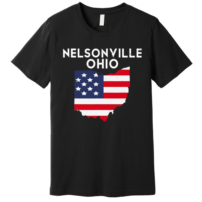 Nelsonville Ohio USA State America Travel Ohioan Premium T-Shirt