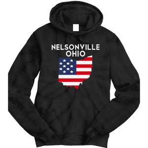 Nelsonville Ohio USA State America Travel Ohioan Tie Dye Hoodie